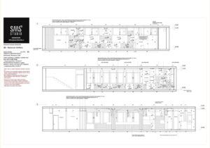 Tehnički crtež zida restorana – SMS 3D Studio